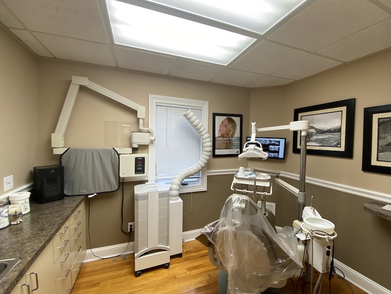 negative pressure room dental office